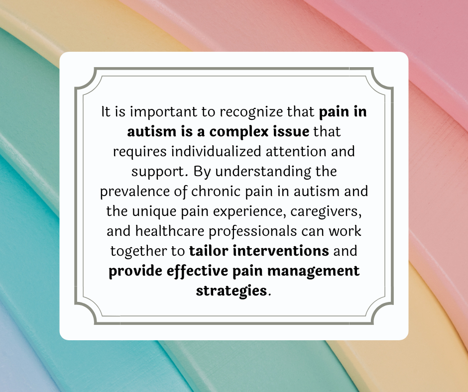 autism and chronic pain